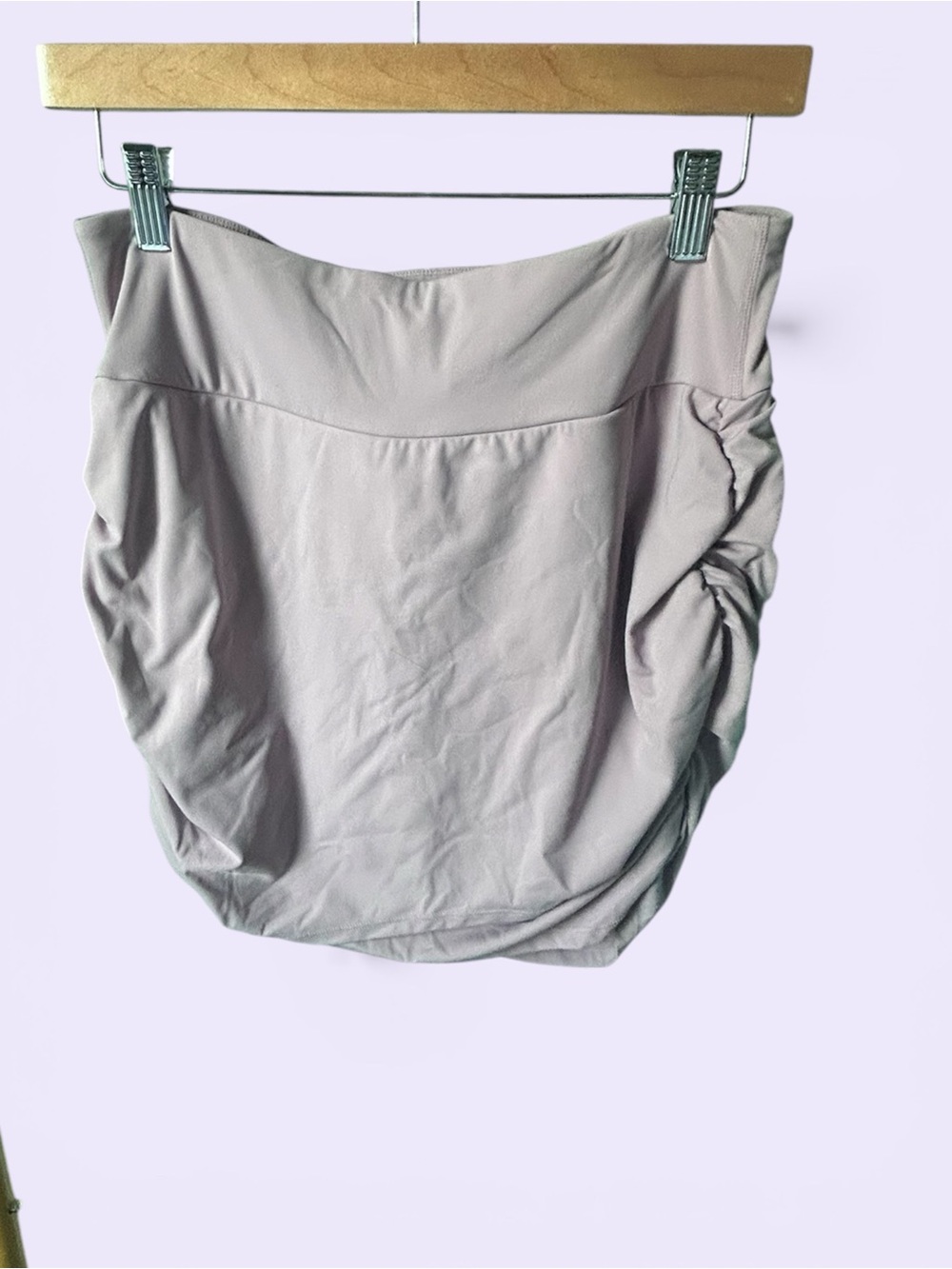 HALARA Light Mauve/Lavender  Ruched Mini Skirt/Active wear